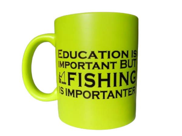 Fishing is importanter - Yellow Mug